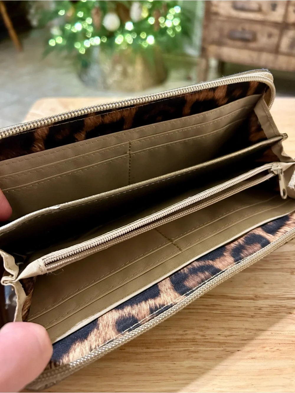 Jessica Simpson Metallic Gold Faux-Snakeskin Wristlet Wallet